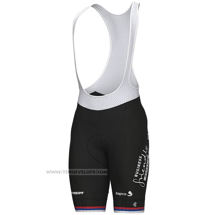 2023 Maillot Cyclisme Serbian Champion Bahrain Victorious Blanc Rouge Bleu Manches Courtes et Cuissard